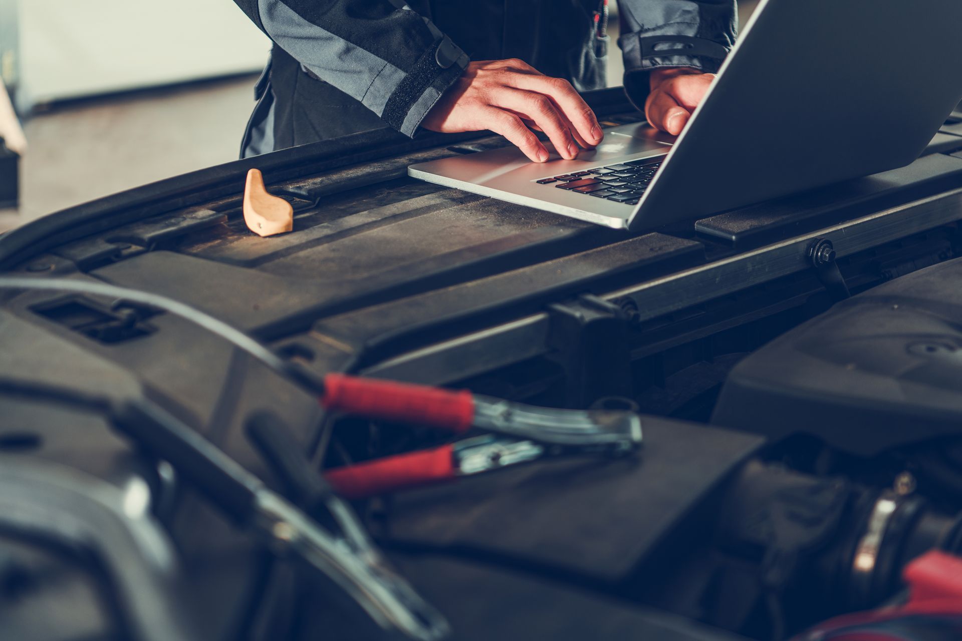 Image of a diagnostic tool connected to a vehicle's onboard computer