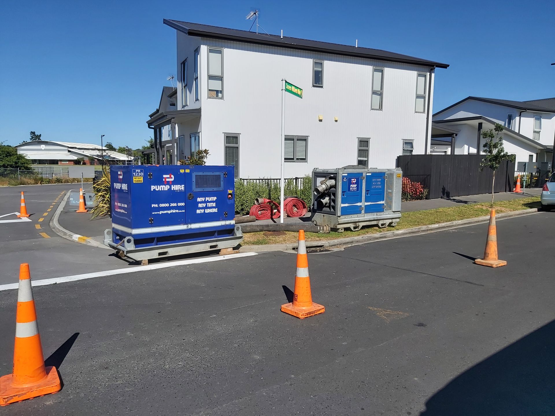 Diesel Pump Set Up, Water diversion