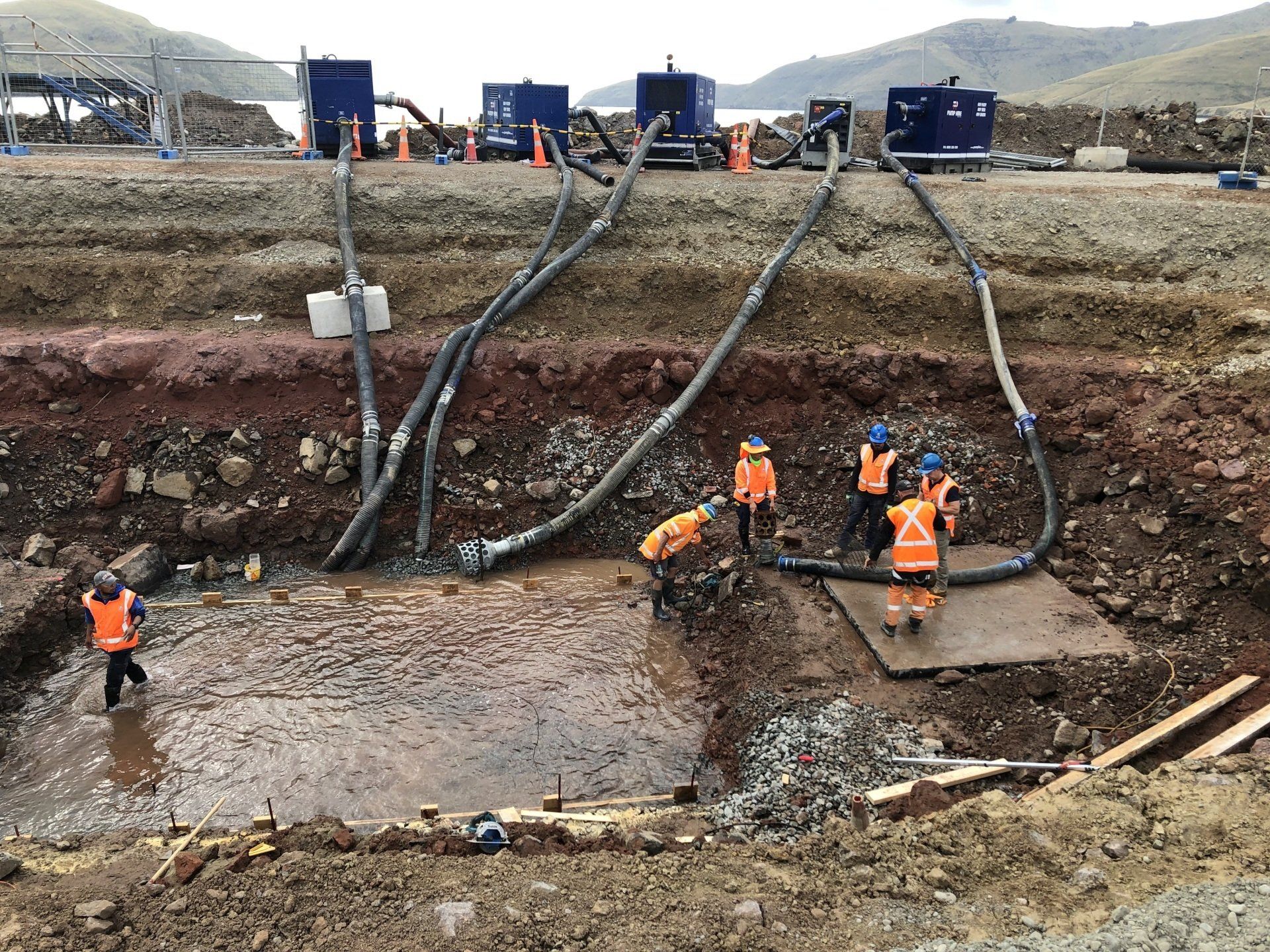 Dewatering, Pump Hire, Multiple Pump Set Up
