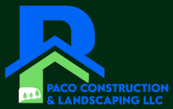 Logo for Paco Construction & Landscaping LLC: blue 