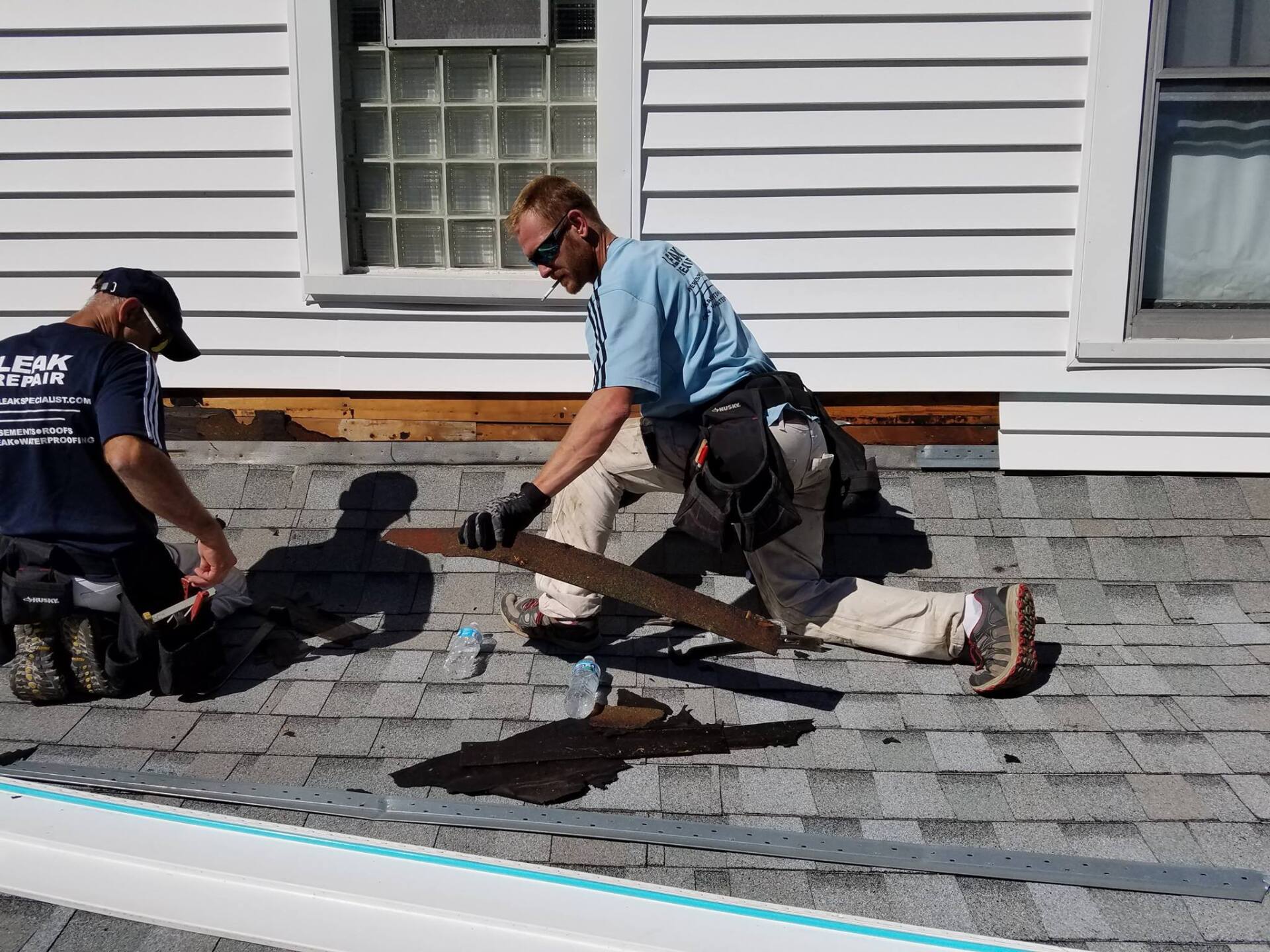 Fixing the Siding on the Top of the Roof - St. Peters, MO - Water Leak Specialist, Inc.