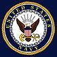 The seal of the united states navy with an eagle on a blue background.