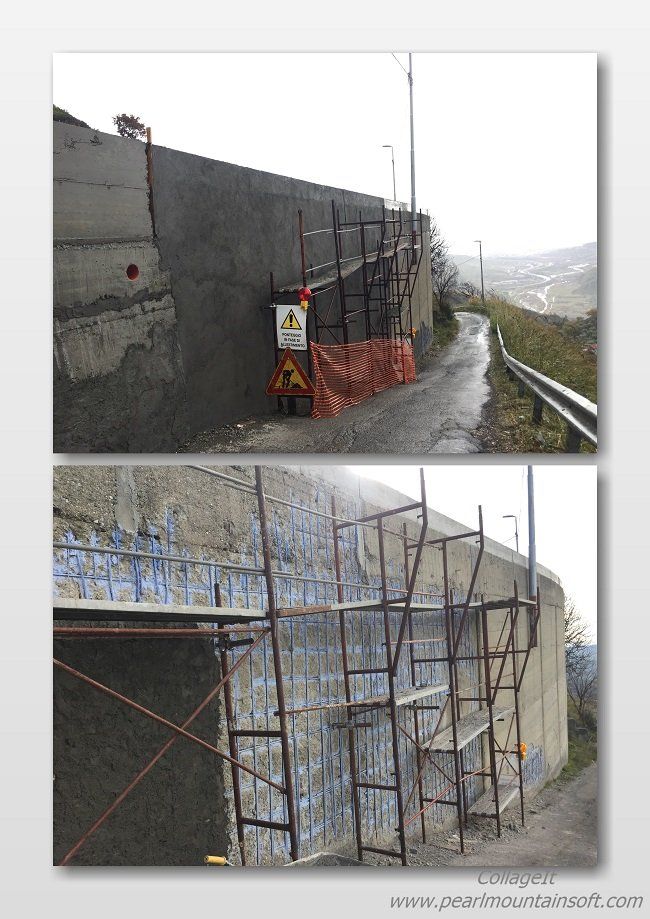 rinforzamento muro esterno