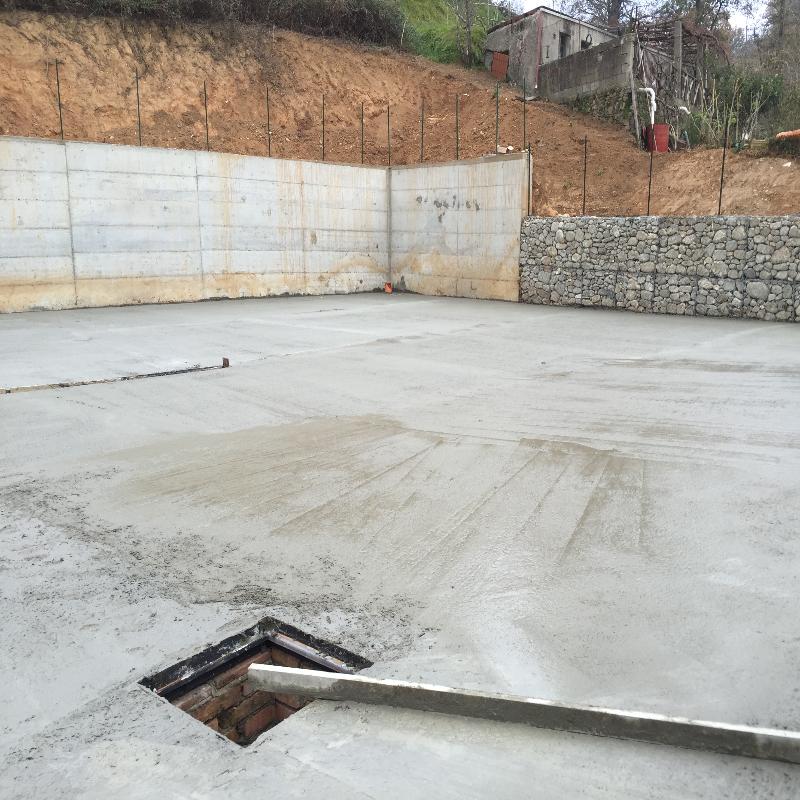 posa cemento per parcheggio