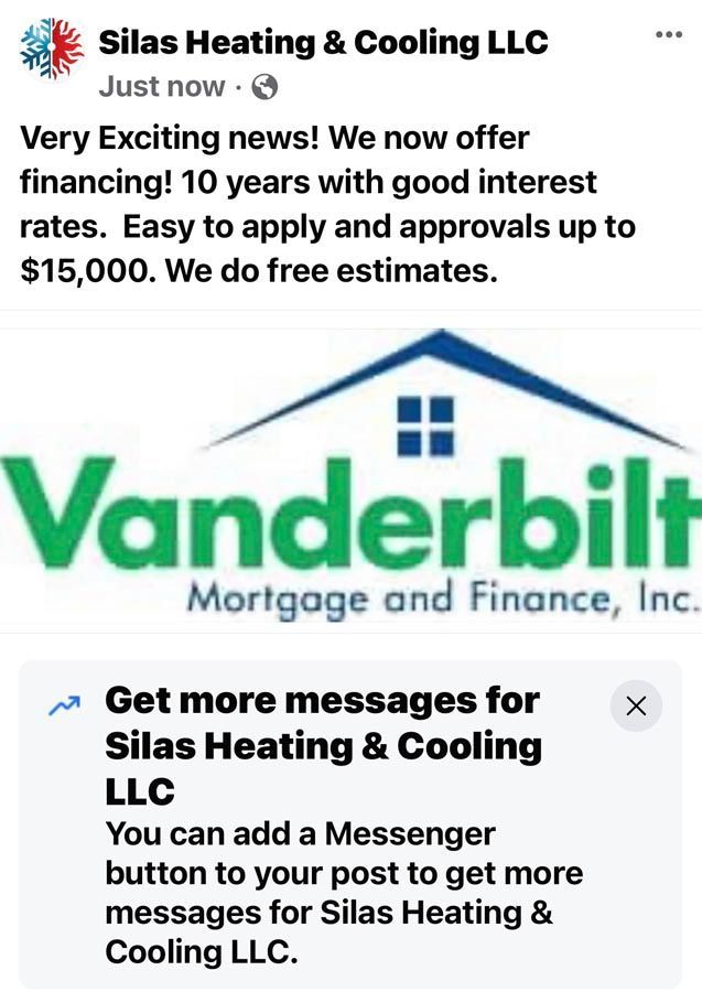 Silas Heating & Cooling Promo