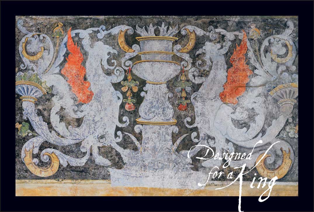 Acton Court postcard with frieze