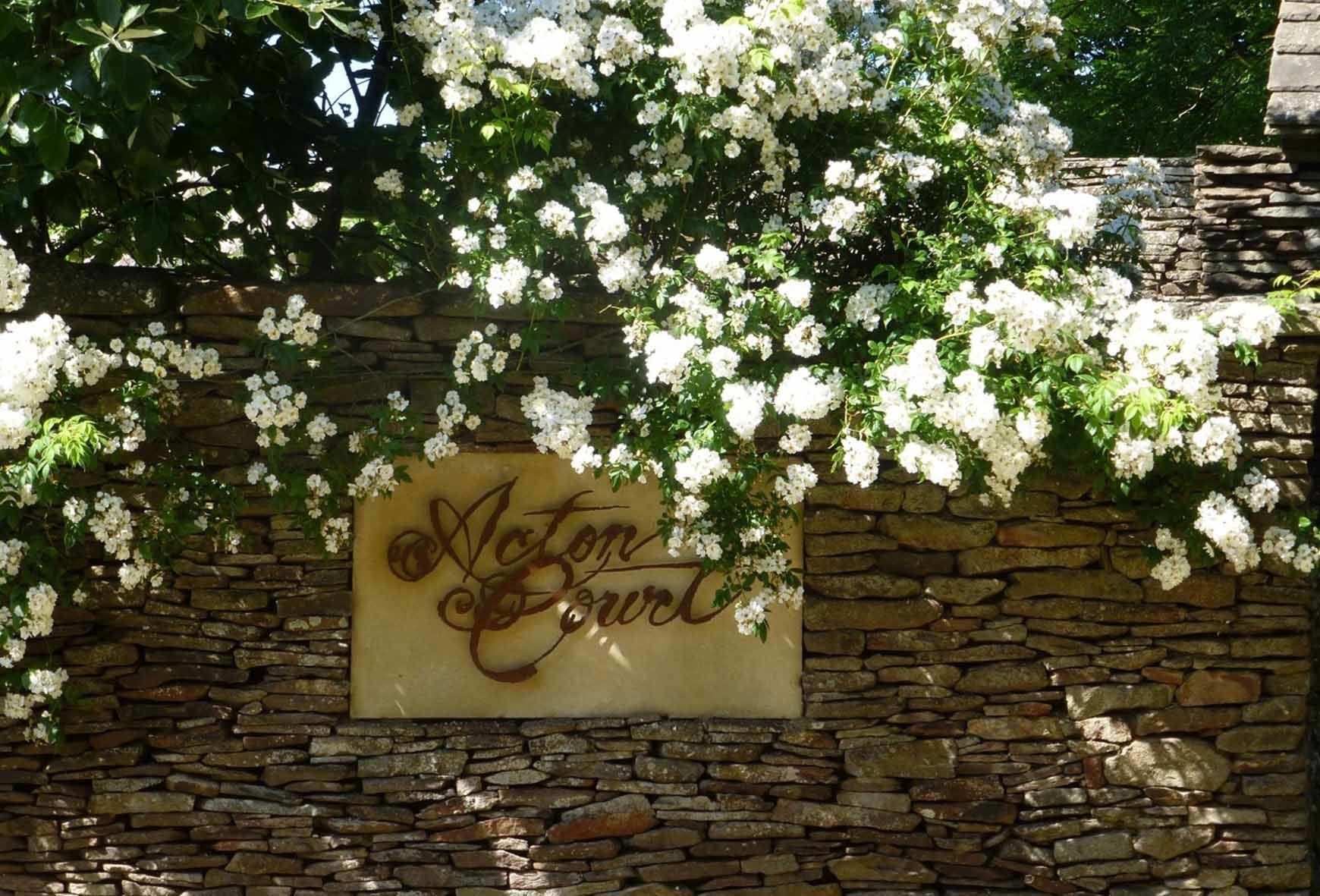 Acton Court Entrance sign