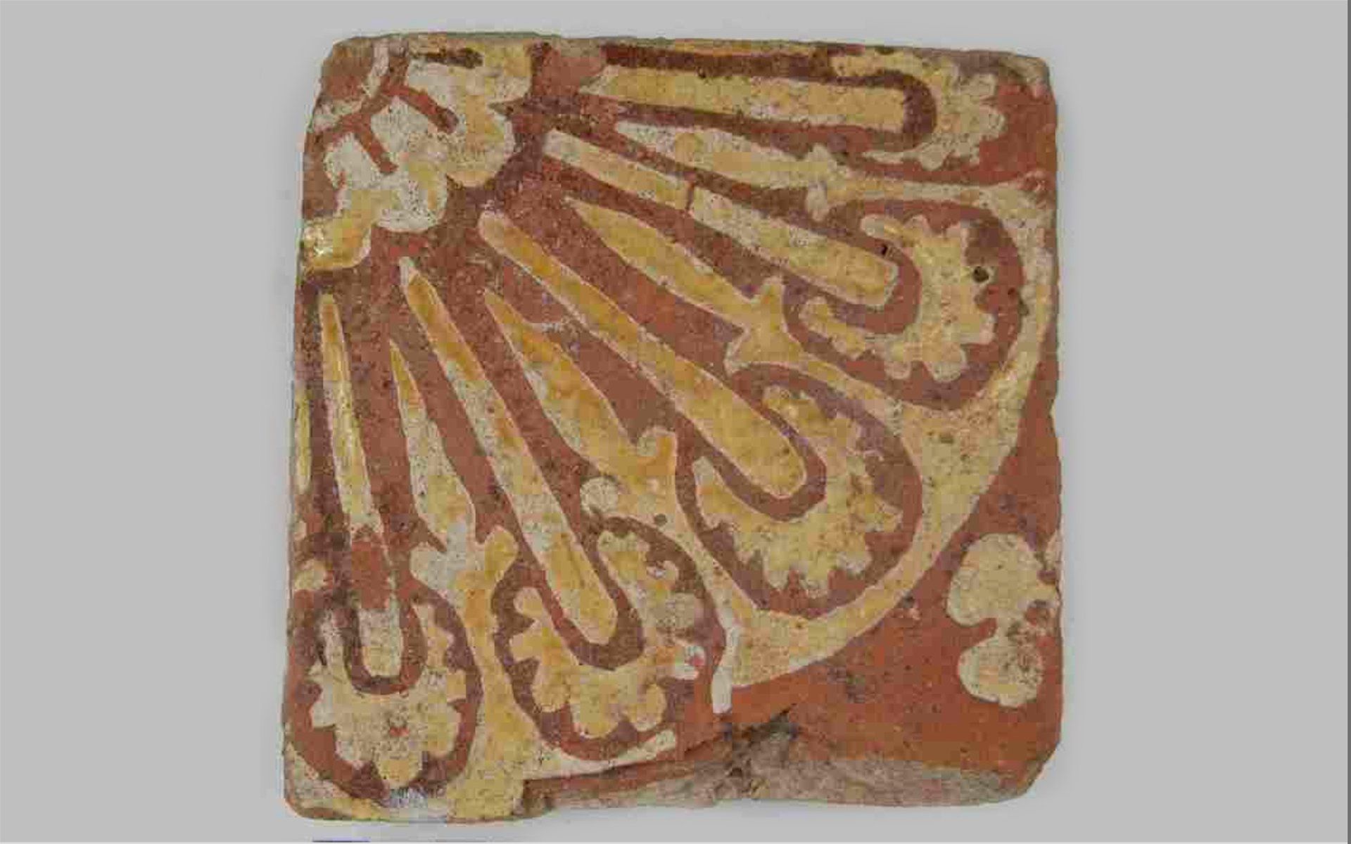 A square Tudor tile 