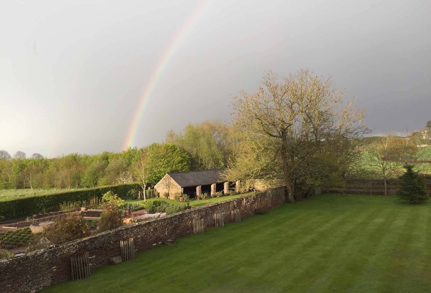 View from the East court