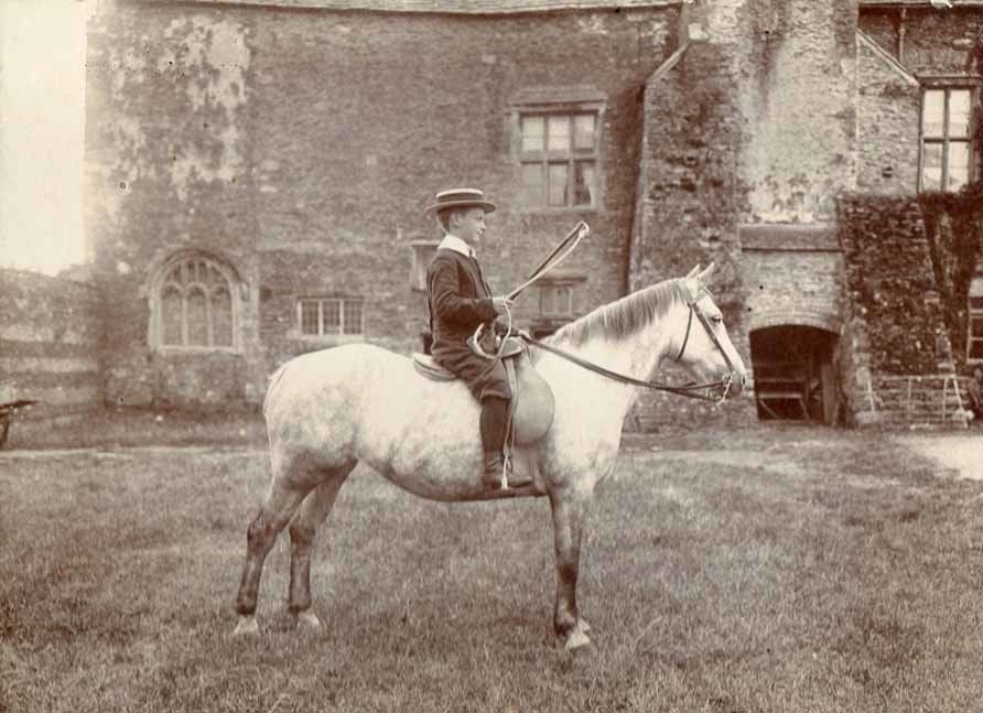 Harry Nichols riding a horse