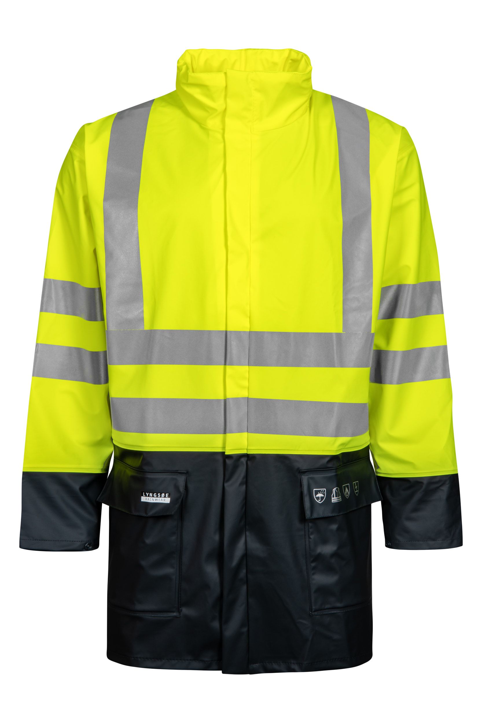 Vlamvertragende Hi-Vis Regenjas PU - FR-LR3055