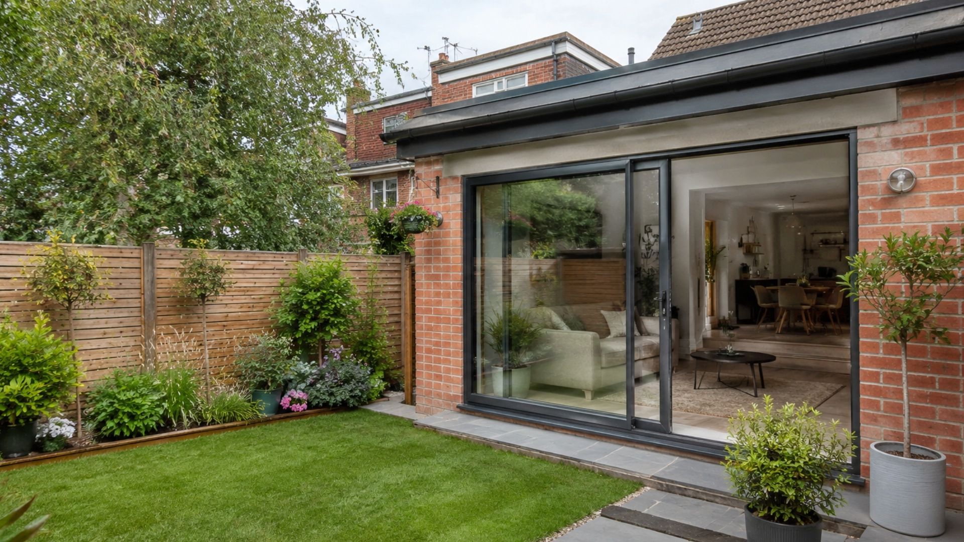 A small garden doesn't have to mean giving up your connection to the outdoors. See how sliding patio