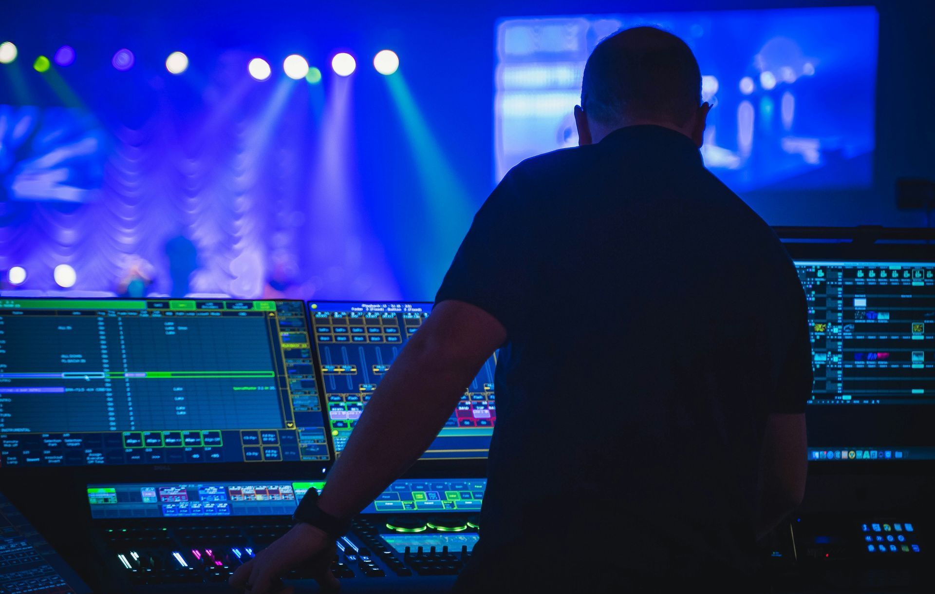 sound engineer at concert