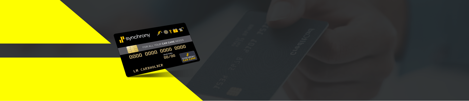 A close up of a credit card on a yellow background. | Wagamon Brothers