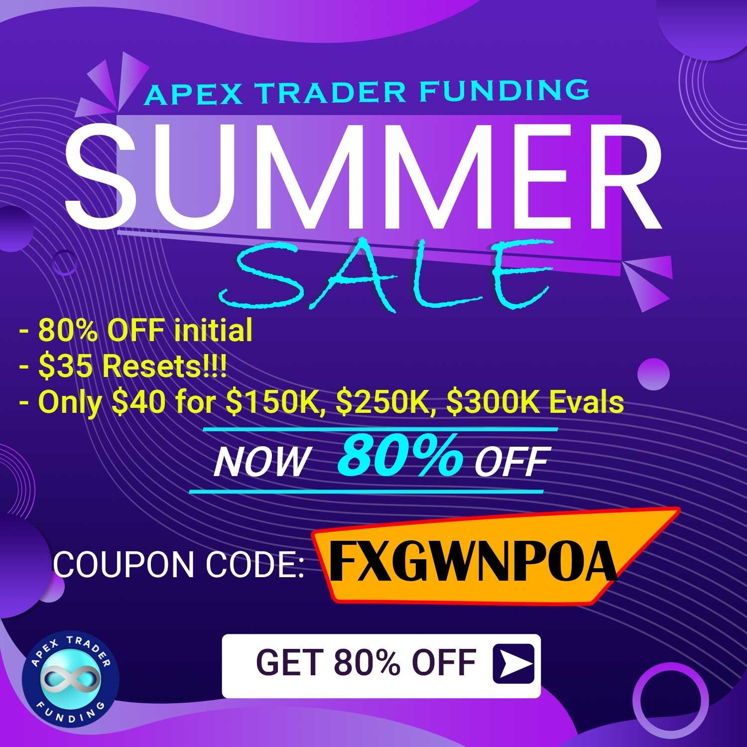 apex trader funding March 2024 flash sale