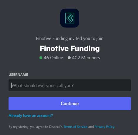 finotive funding discord server