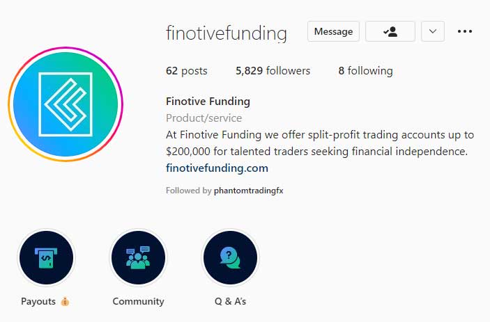 finotive funding instagram account
