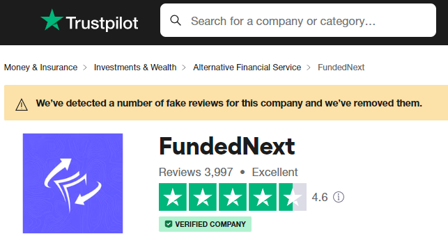 fundednext trustpilot reviews