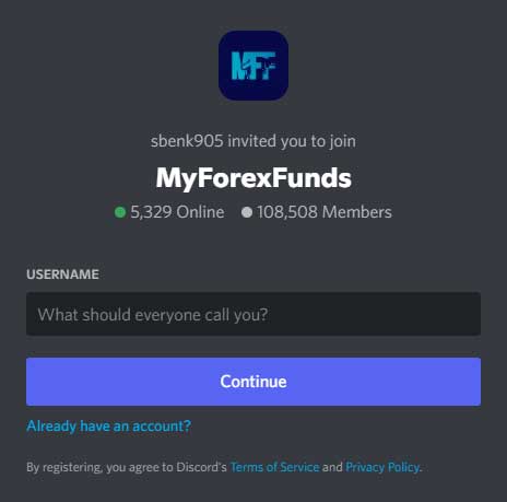 myforexfunds discord account