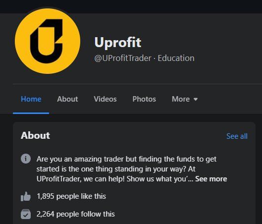 UProfit facebook page
