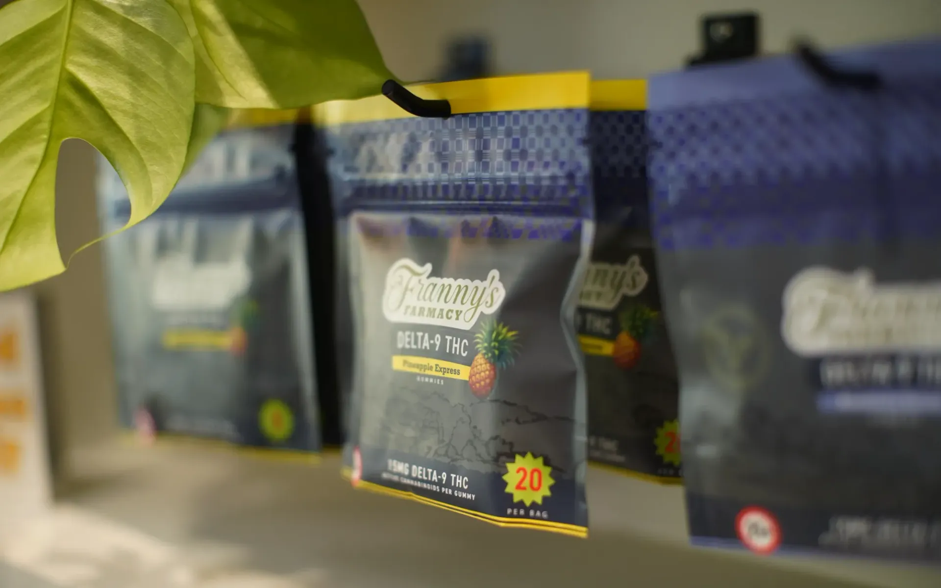 A few bags of Franny's Farmacy Delta 9 THC vegan gummies
