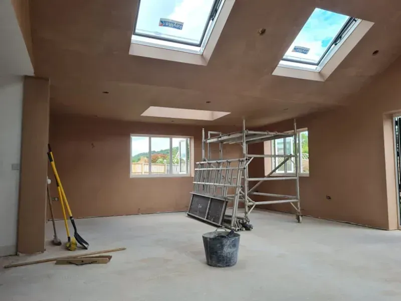 wall that has exposed wires