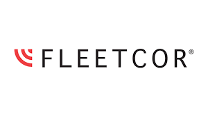 Fleetcor logo with red wave icon.