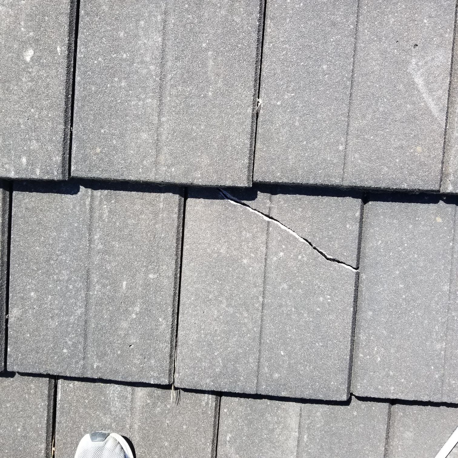 Close up Photo of a Broken Roof.