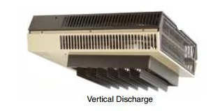Vertical discharge electric unit heater