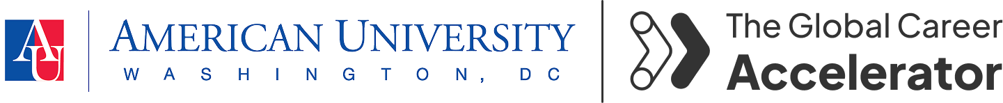 University of Montana logo with The Global Career Accelerator