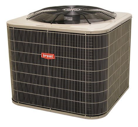 A bryant air conditioner on a white background
