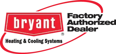 The bryant factory authorized dealer logo for heating and cooling systems.