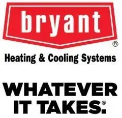 The logo for bryant heating and cooling systems says whatever it takes.