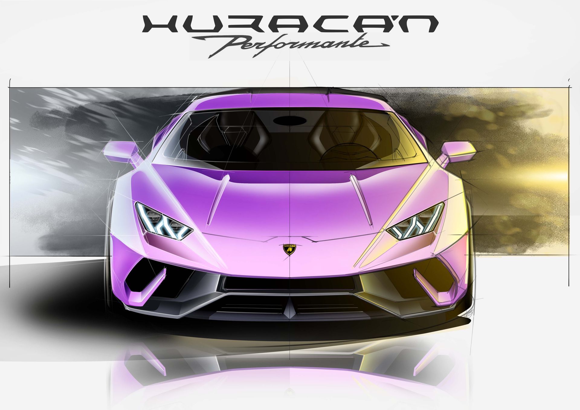 Huracan Tecnica Sketch