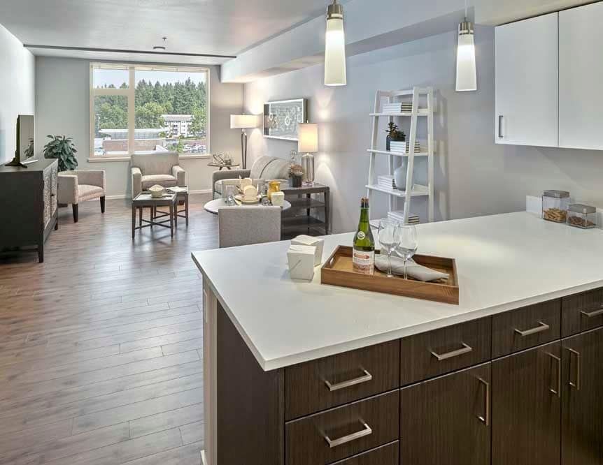 Kitchen at The Maverick in Burien, WA.