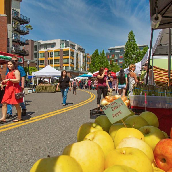 Local farmer's market at The Maverick in Burien, WA.