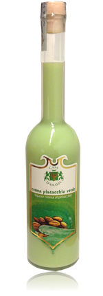 Una bottiglia di liquido verde con un tappo di sughero su uno sfondo bianco