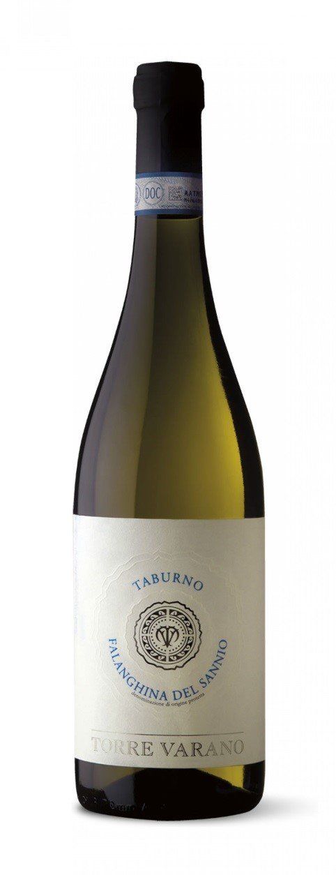 Una bottiglia di vino bianco con un'etichetta bianca su uno sfondo bianco.