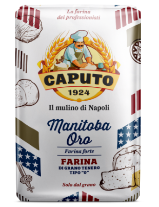 A bag of caputo 1924 manitoba oro farina forte
