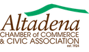 The logo for the altadena chamber of commerce and civic association