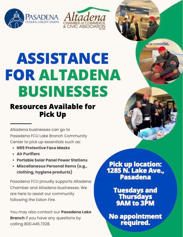 Assistance for altadena businesses resources available for pick up