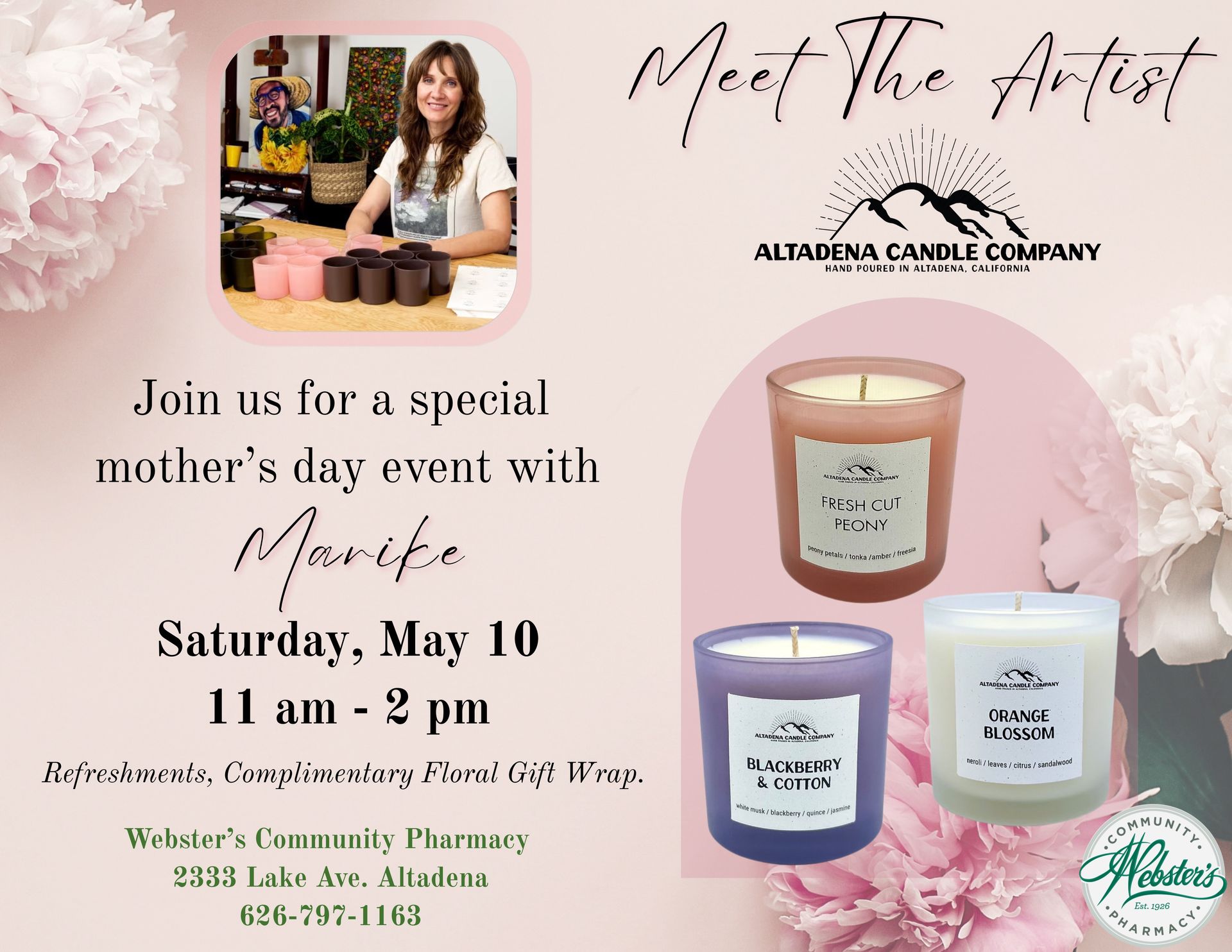 An advertisement for a special mother 's day event