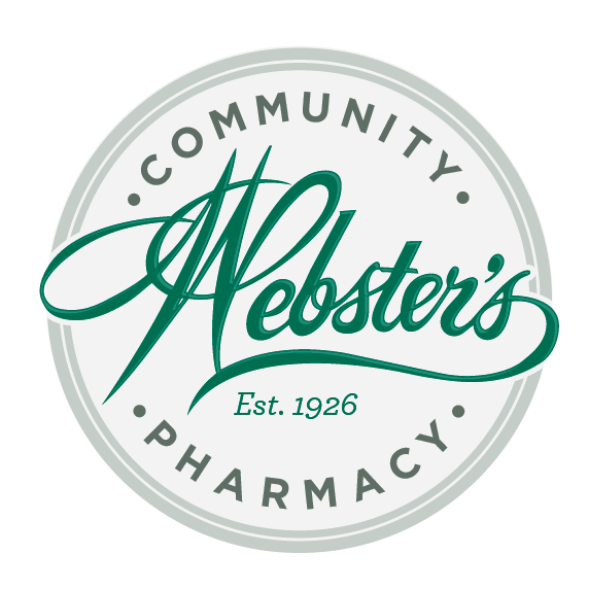 A community webster 's pharmacy logo with a white background