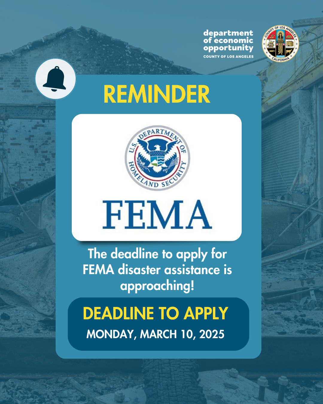 A sign that says fema on it