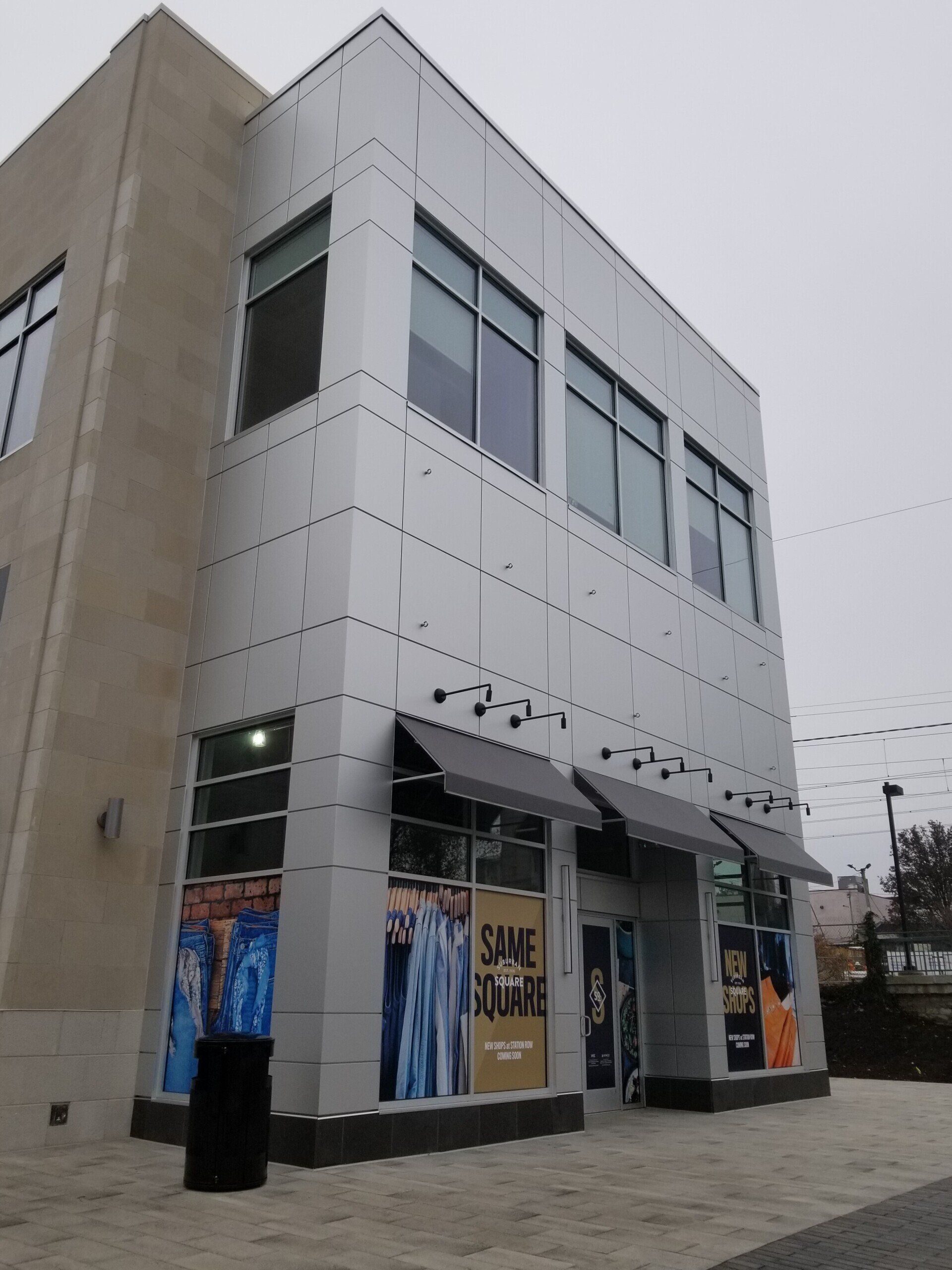 A building with a sign that says shine your are