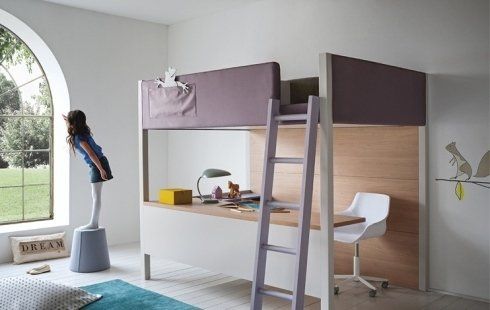 letto a castello in camera per ragazze