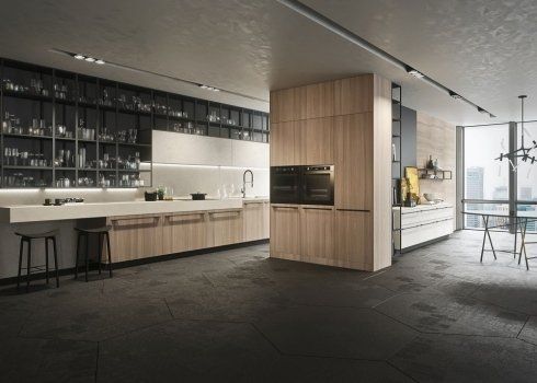 ampia cucina in stile moderno