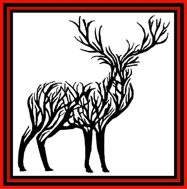 Metal Deer wall plaque