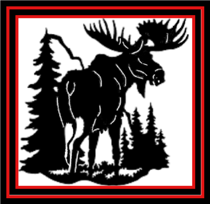 Metal Moose wall plaque