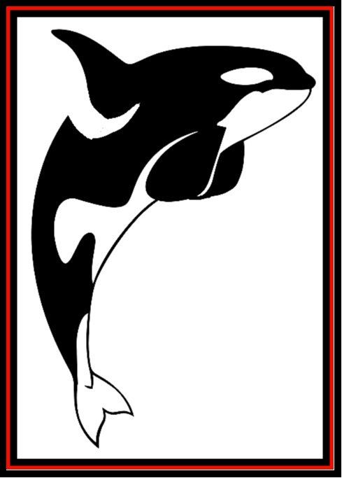 Orca Whale Metal Wall Art